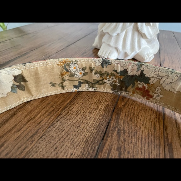 Lucky leather and fabric belt - Picture 3 of 3